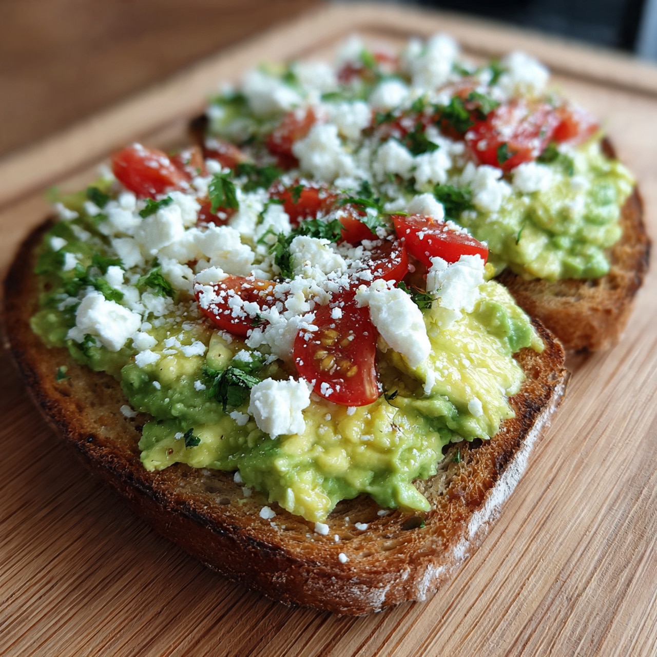 Creamy Avocado & Tangy Feta Toast: A Simple, Healthy, and Flavorful Meal