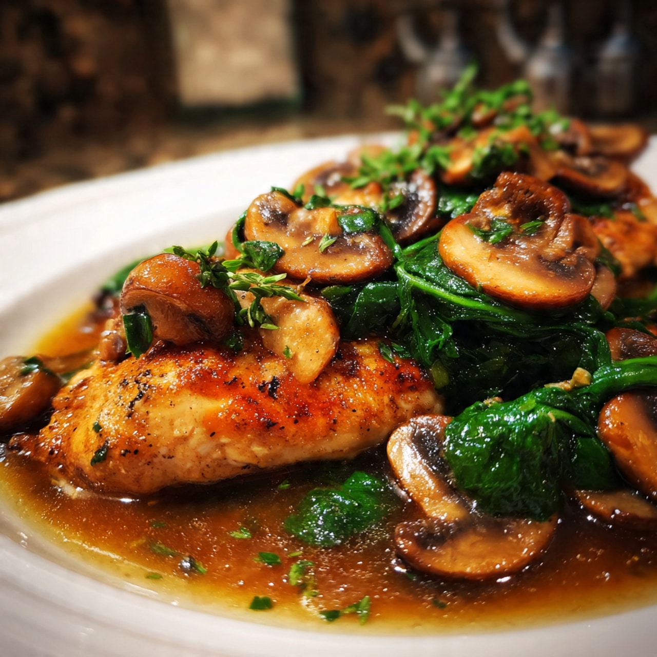 Low Carb Chicken Spinach and Mushroom Recipe for a Healthy, Delicious Meal