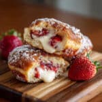 Strawberry Cheesecake Stuffed Donuts