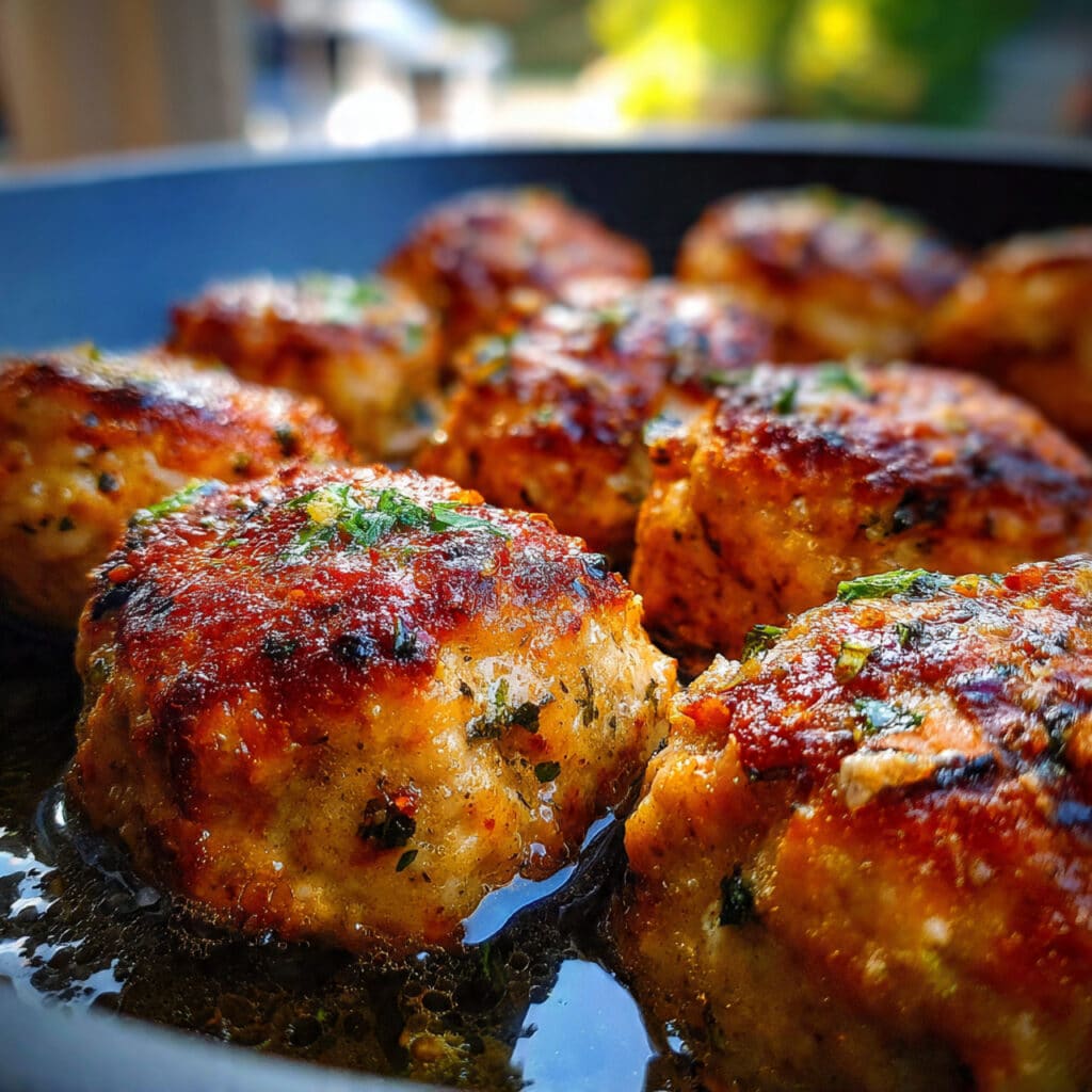 Juicy Greek Chicken Meatballs